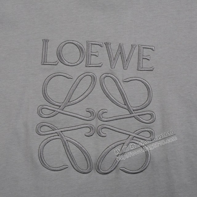 Loewe專櫃羅意威2023SS新款刺繡T恤 男女同款 tzy2826